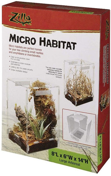 Zilla Micro Habitat Arboreal Home for Tree Dwelling Small Pet